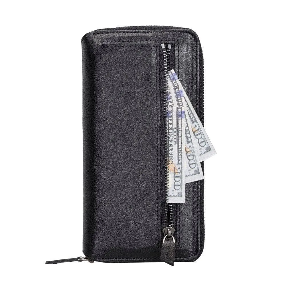 Detachable Leather Zipper Wallet Cases for Apple iPhone 13 Series