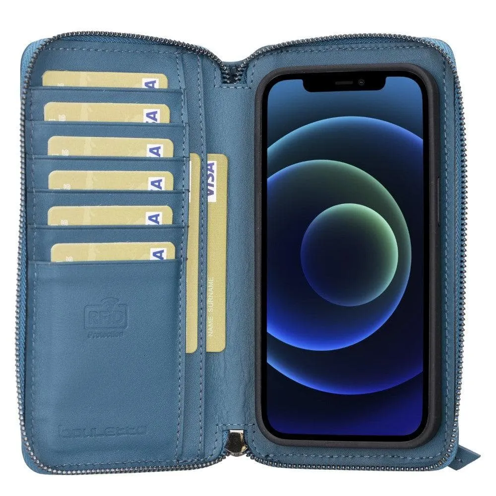 Detachable Leather Zipper Wallet Cases for Apple iPhone 13 Series