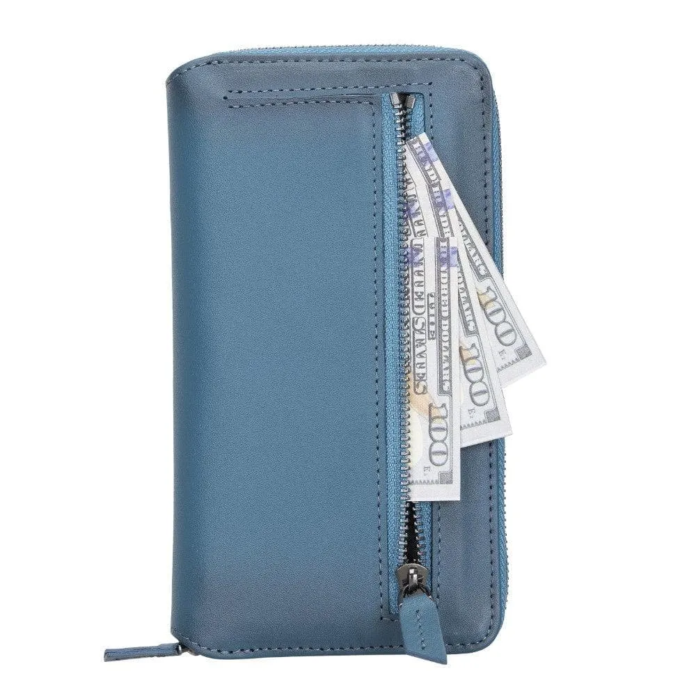 Detachable Leather Zipper Wallet Cases for Apple iPhone 13 Series