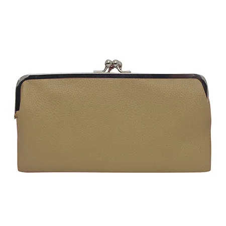 Double Frame Light Brown NGIL Vintage Style Wallet