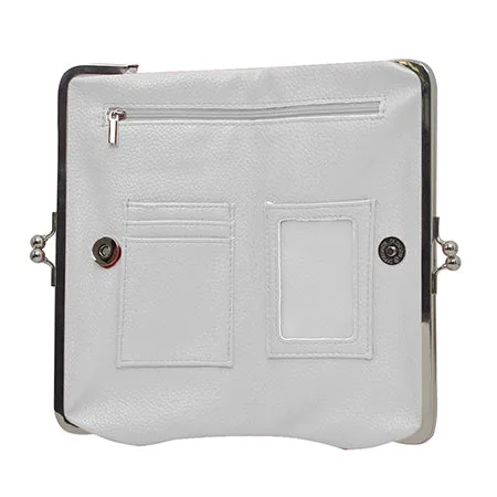 Double Frame White NGIL Vintage Style Wallet