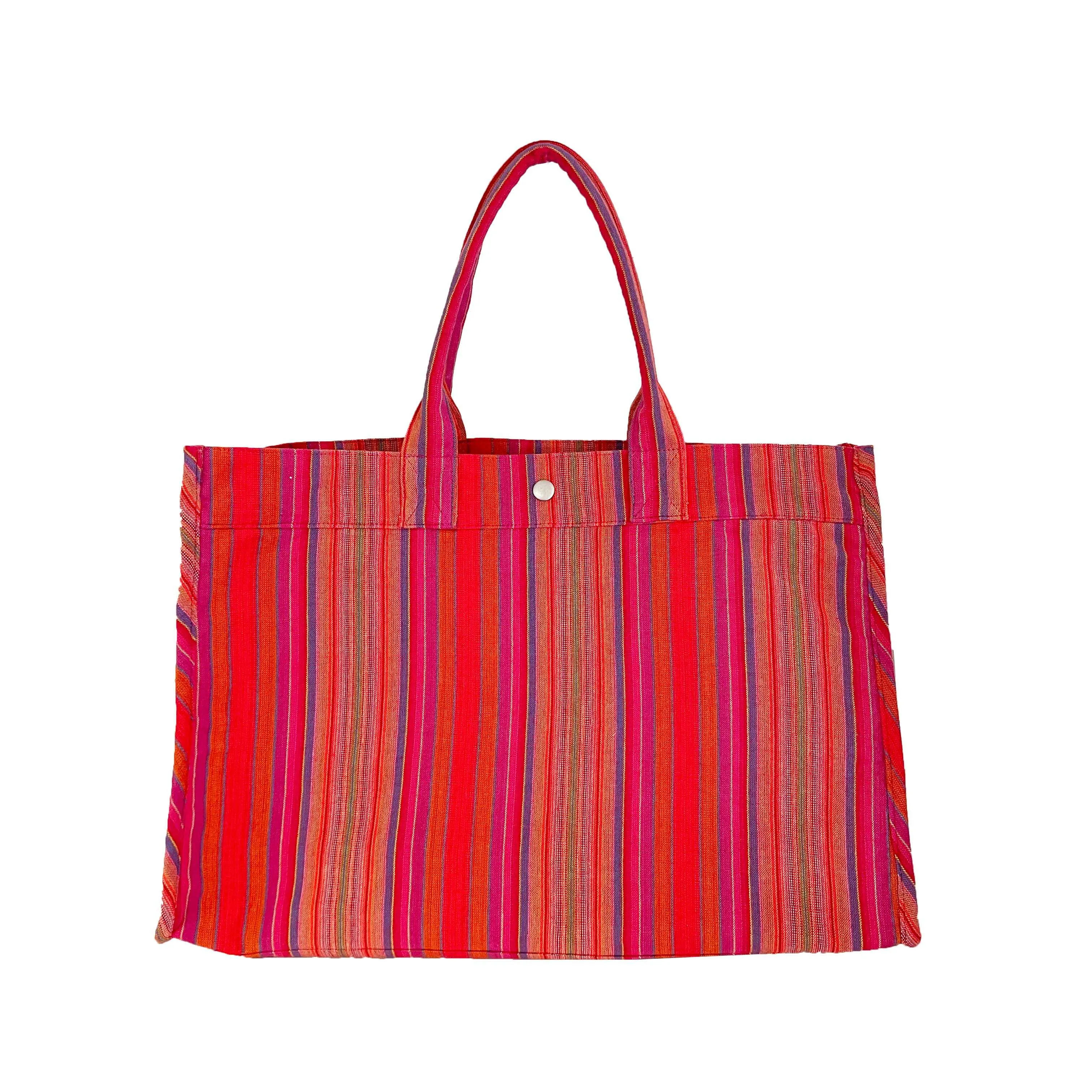 East West Bag Basics- Happy Pink Stripe