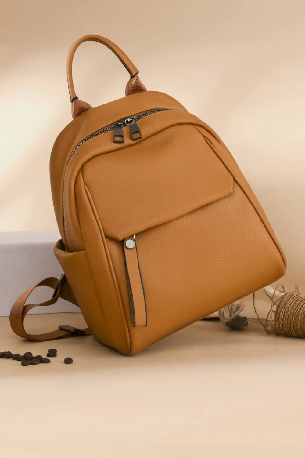 Eco-Conscious  Vegan Leather Backpack