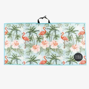 Flamingo Paradise Golf Towel