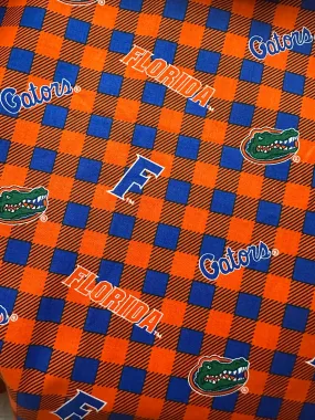 Florida Gators UF Gingham Zipper Bag