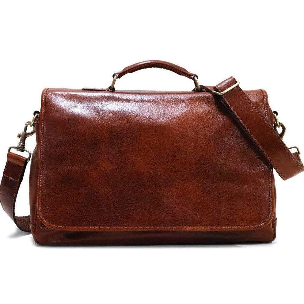 Floto Leather Centro Messenger Bag