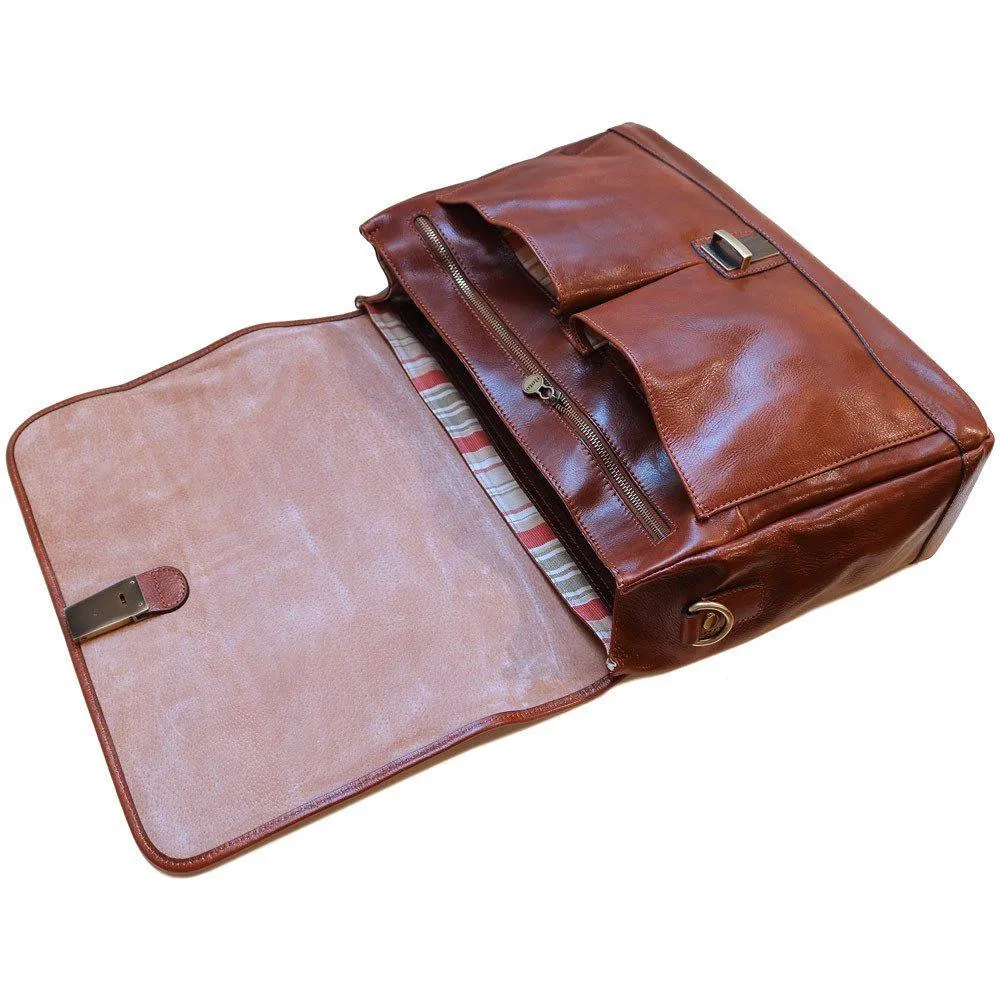 Floto Leather Centro Messenger Bag