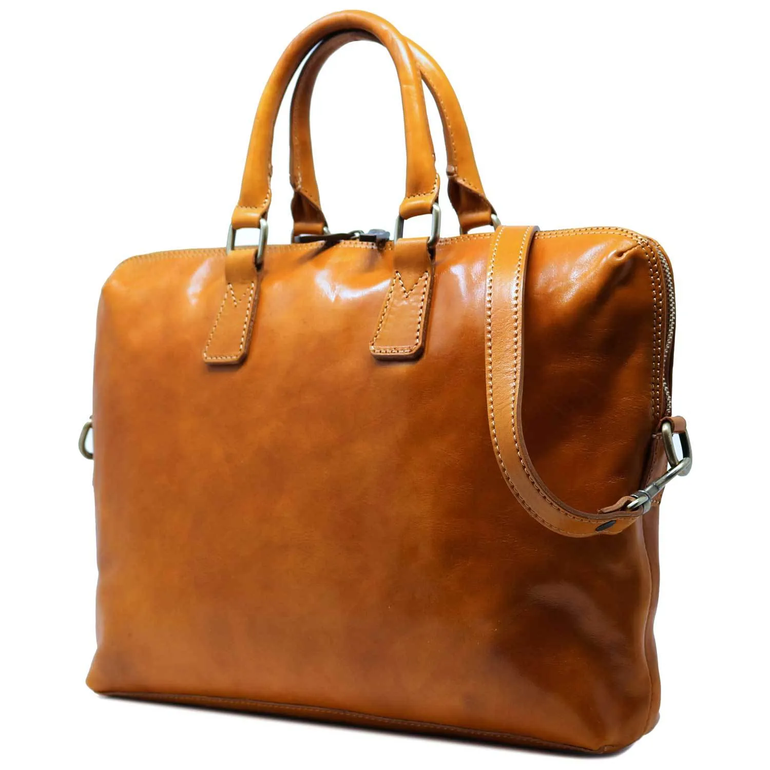 Floto Leather Milano Slim Briefcase