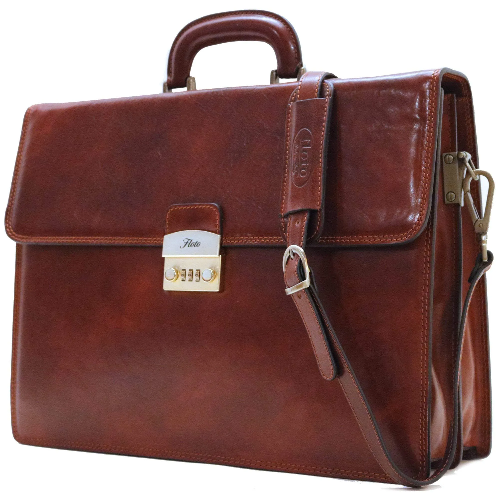 Floto Leather Murano Combo Briefcase