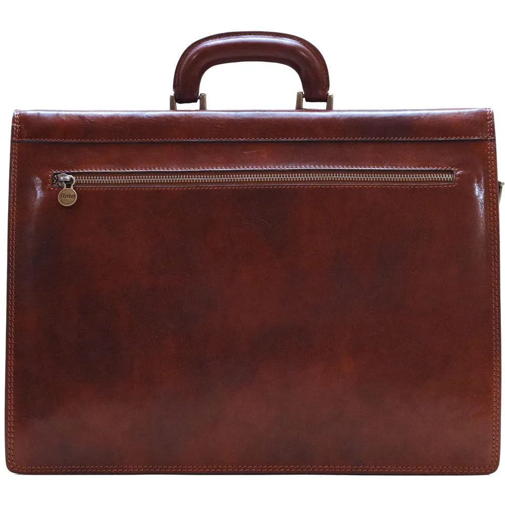 Floto Leather Murano Combo Briefcase