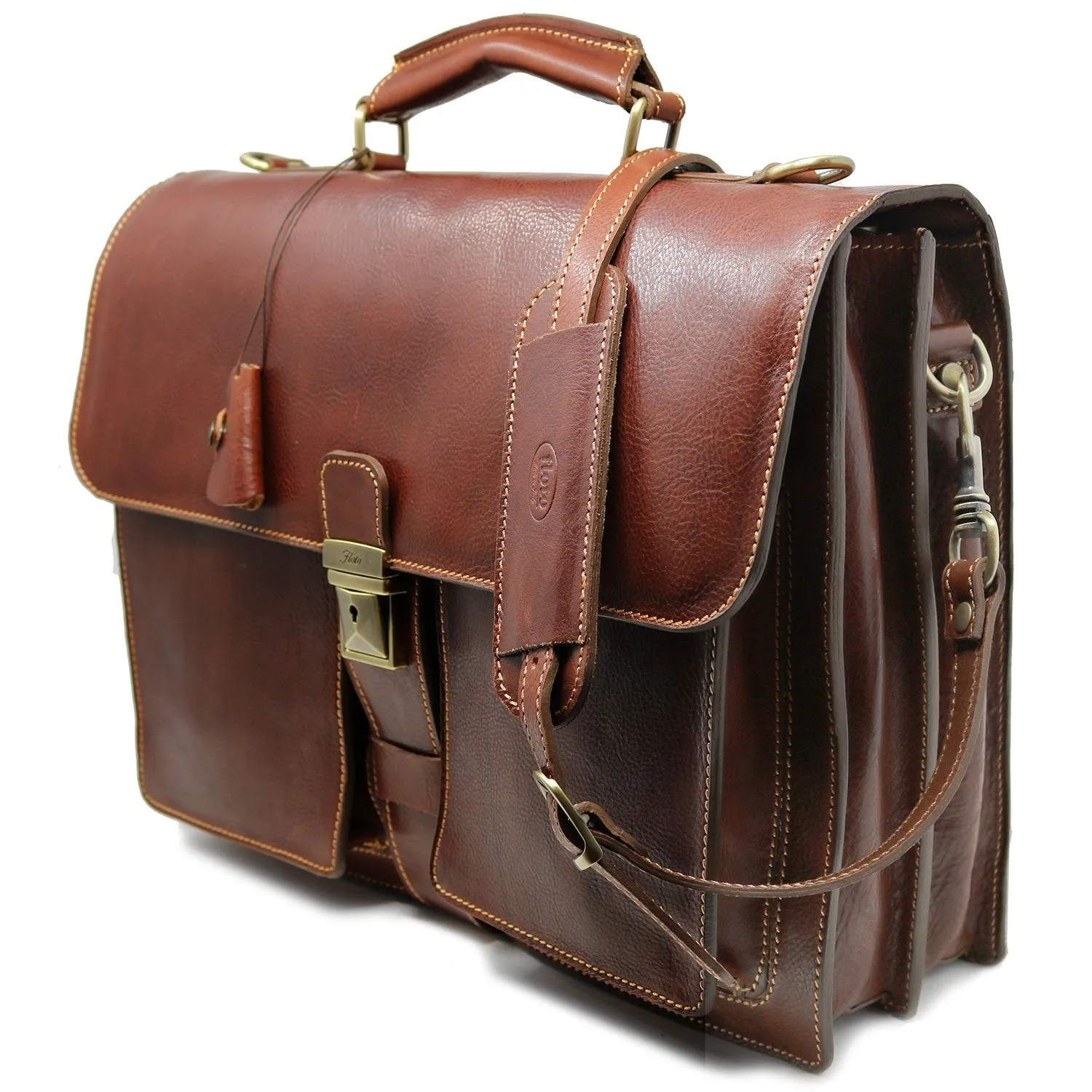 Floto Leather Novella Briefcase