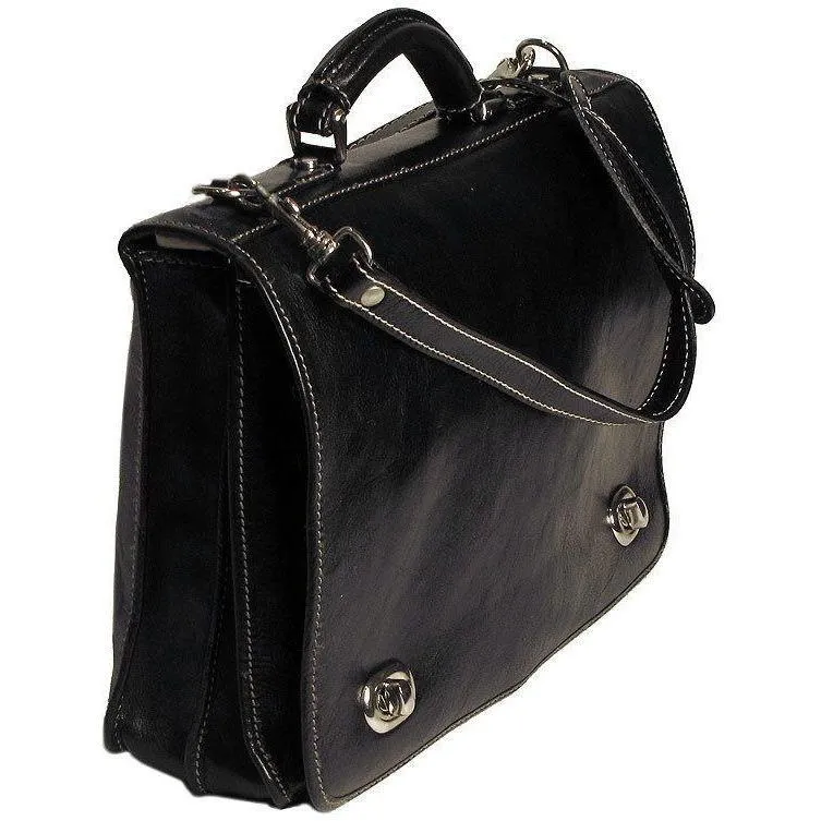 Floto Leather Roma Messenger Bag