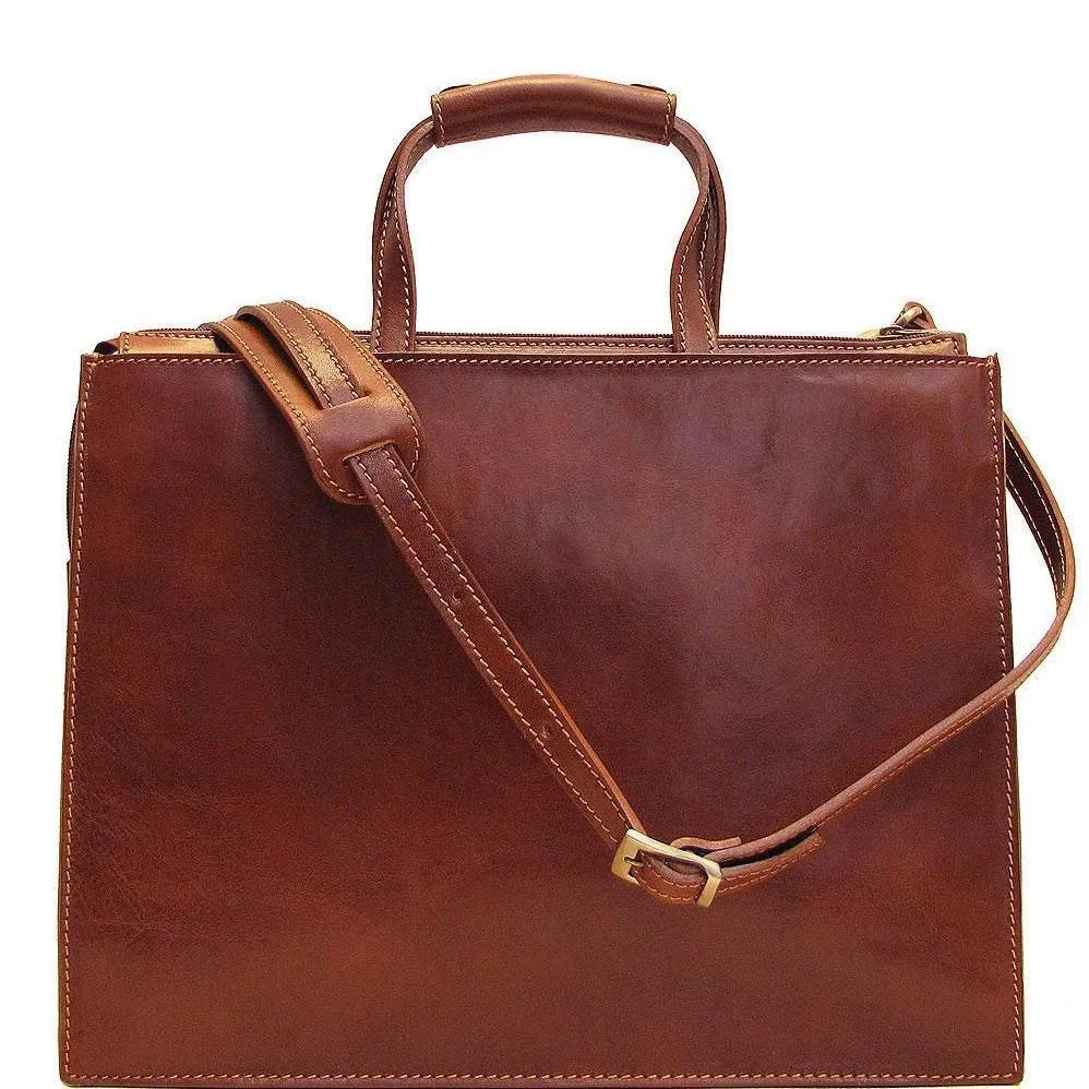 Floto Leather Trastevere Attache Briefcase