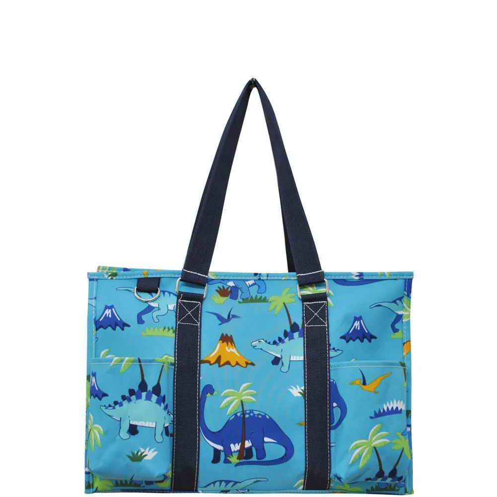 Friendly Dinosaur NGIL Zippered Caddy Organizer Tote Bag