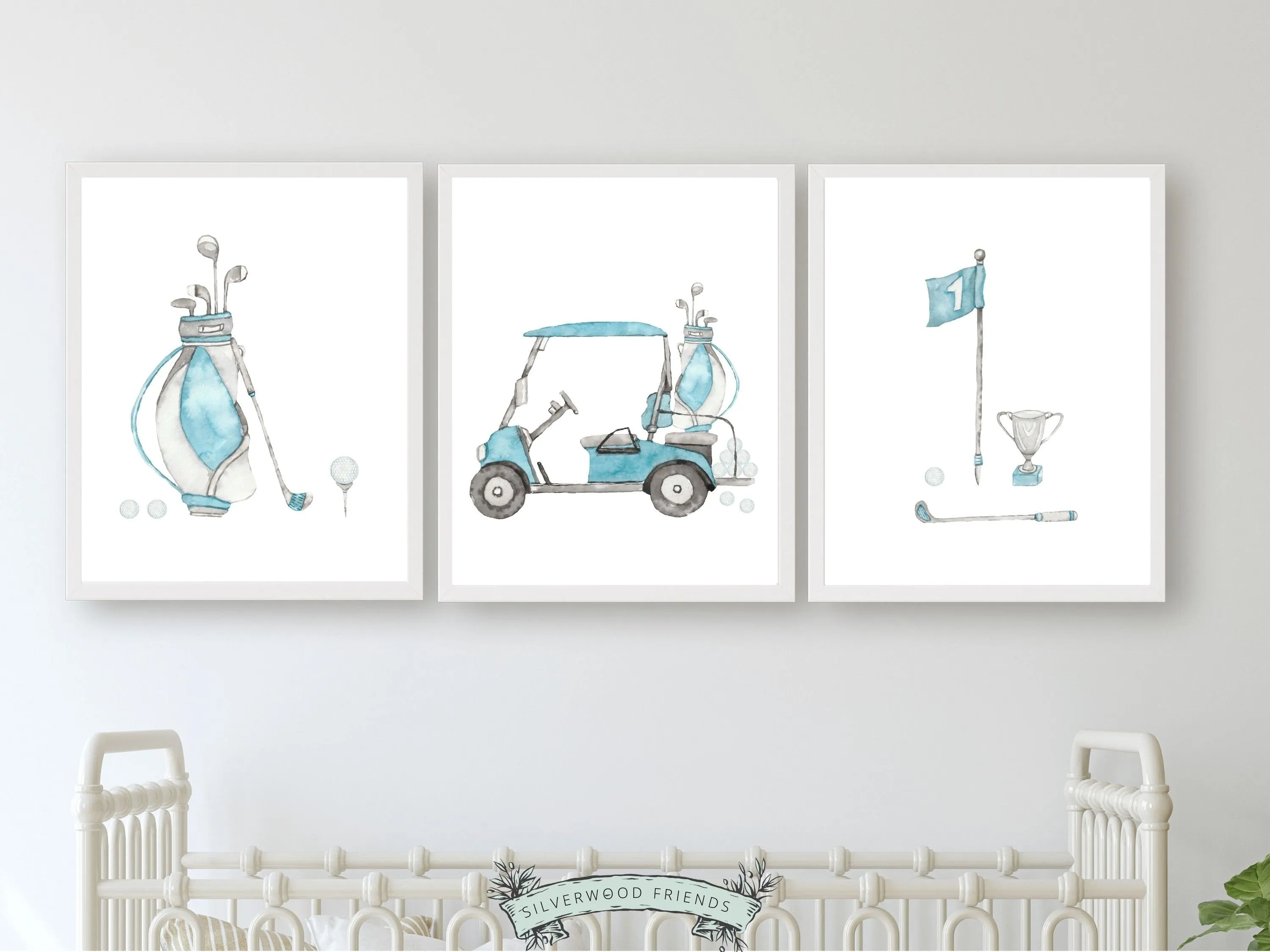 Golf Nursery Print Set of 3