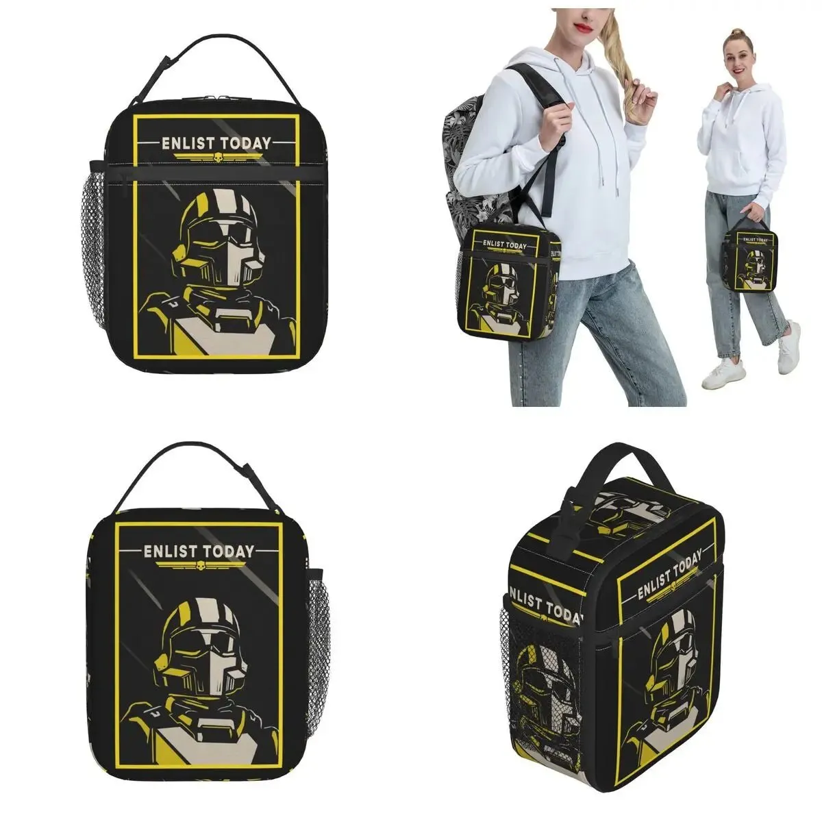 Helldivers 2 Insulated Propaganda Lunch Bag