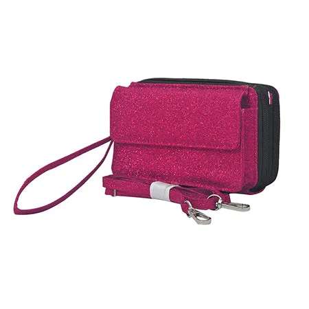 Hot Pink Glitter NGIL Canvas All in One Wallet