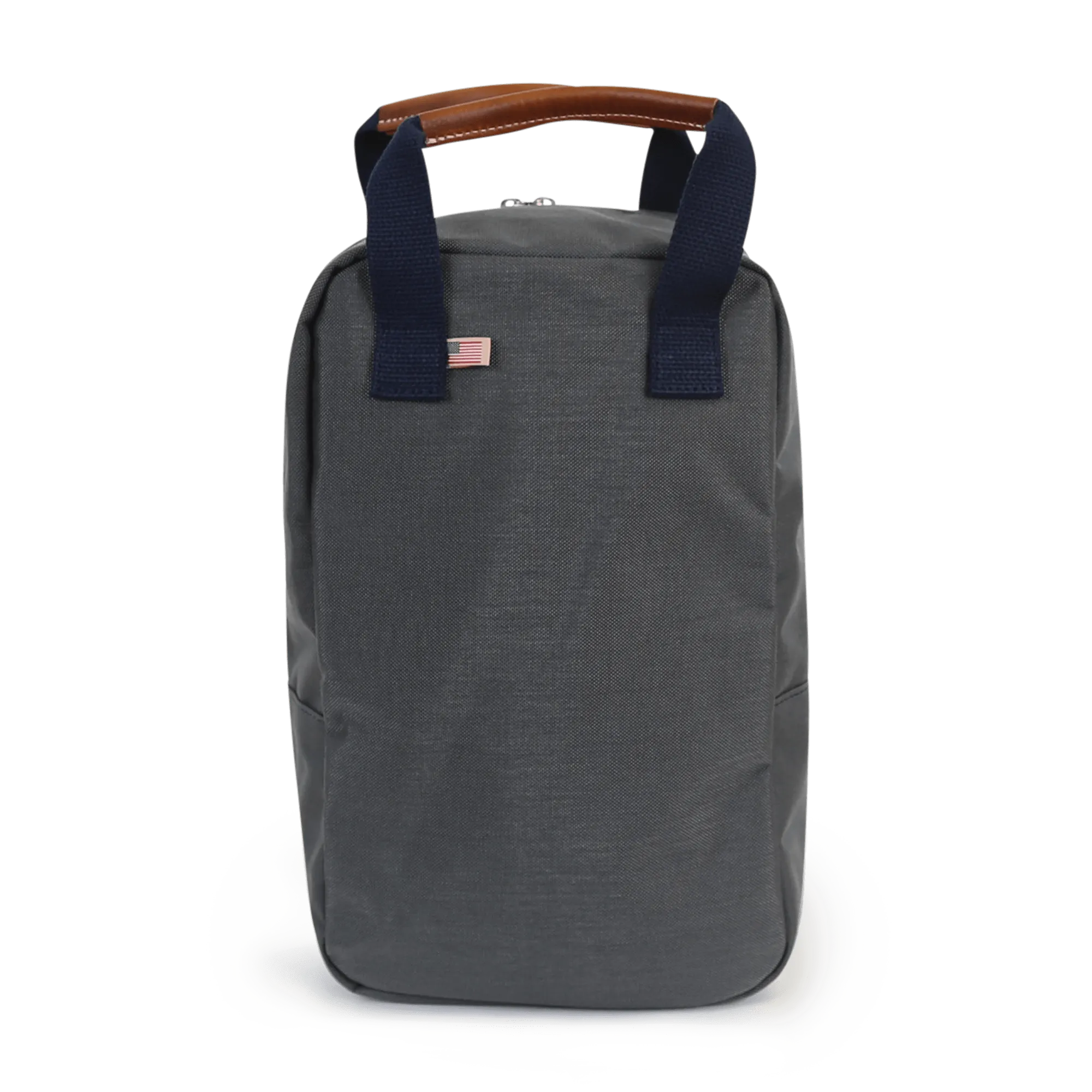 Hudson Sutler Nylon and Leather Golf Shoe Bag - Grey/Navy