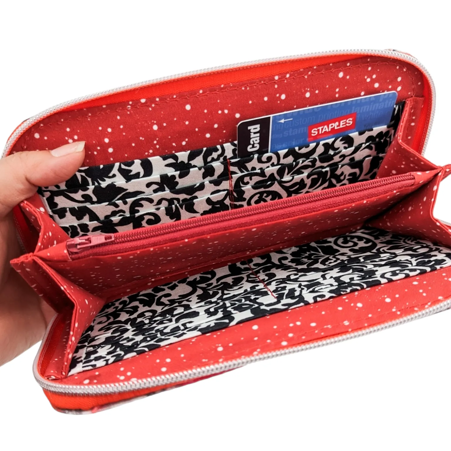 I Love Lucy Red Zip Around Wallet