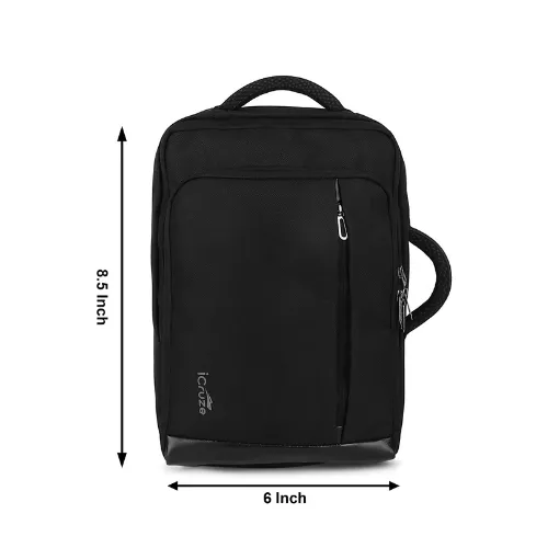 iCruze 2 in 1 Backpack 16 inch Convertible Laptop Bag-Black