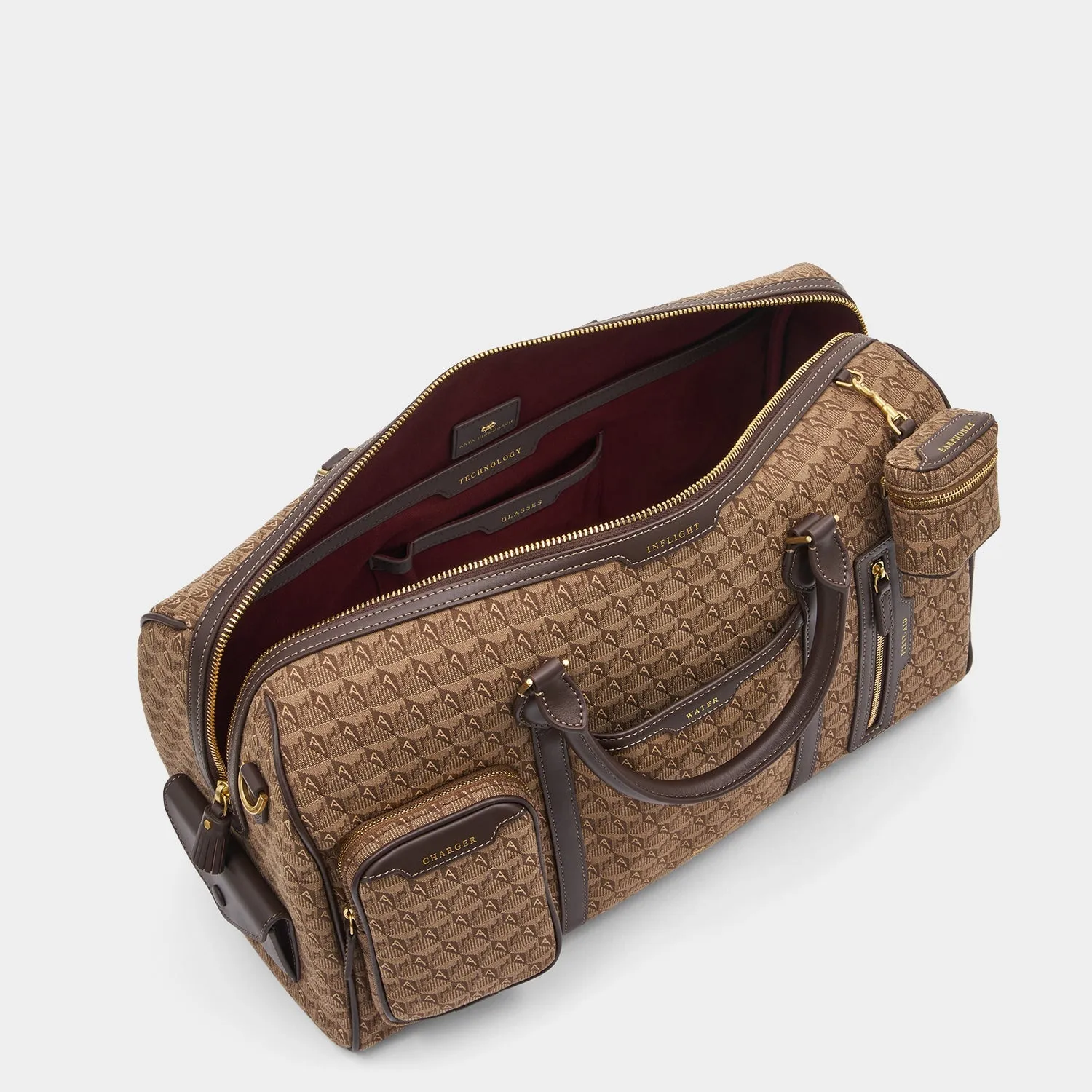 Jacquard In-Flight Barrel Travel Bag