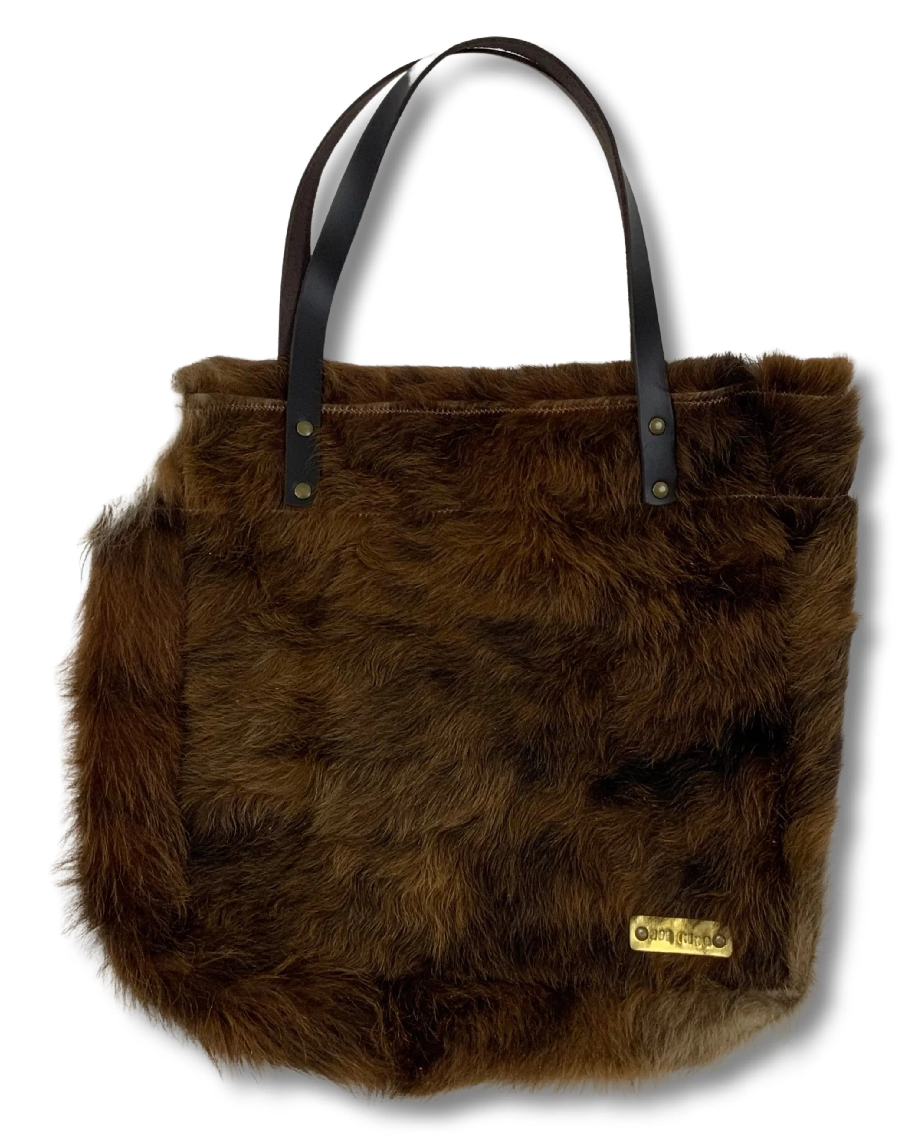 Joe King Cow Hide Tote Bag