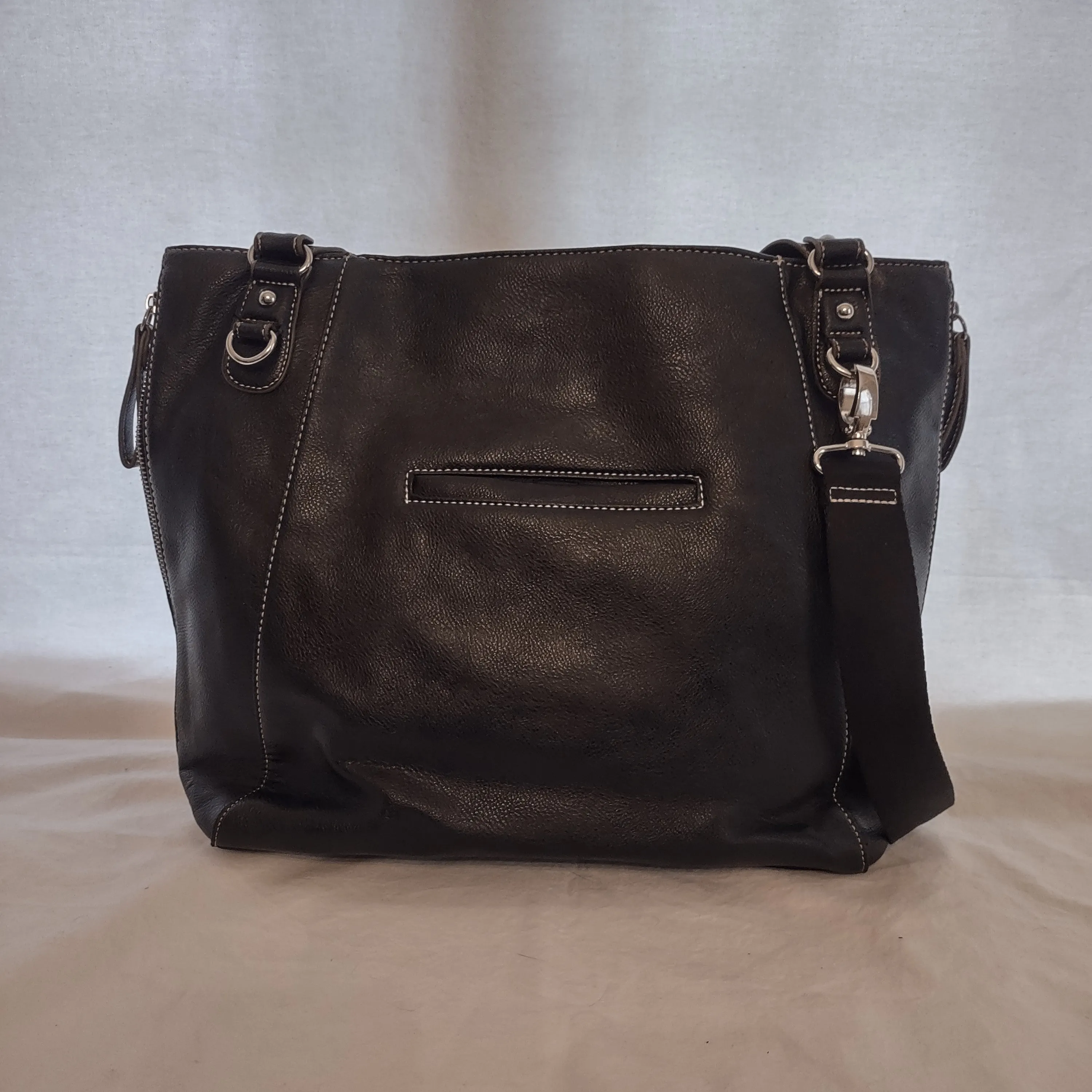 Kenneth Cole Messenger Bag Black Shoulder Crossbody