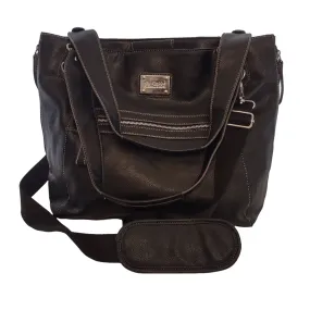 Kenneth Cole Messenger Bag Black Shoulder Crossbody