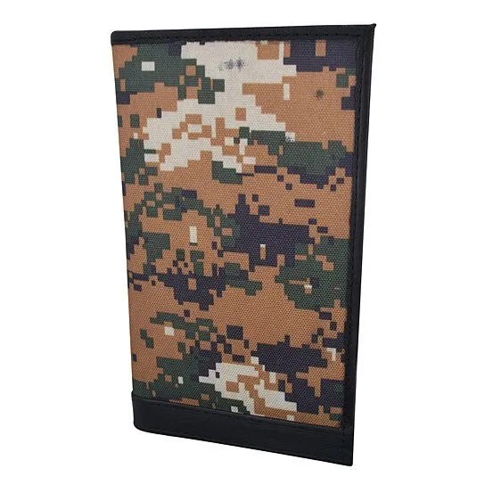 Leather Camouflage Long Credit Card wallet