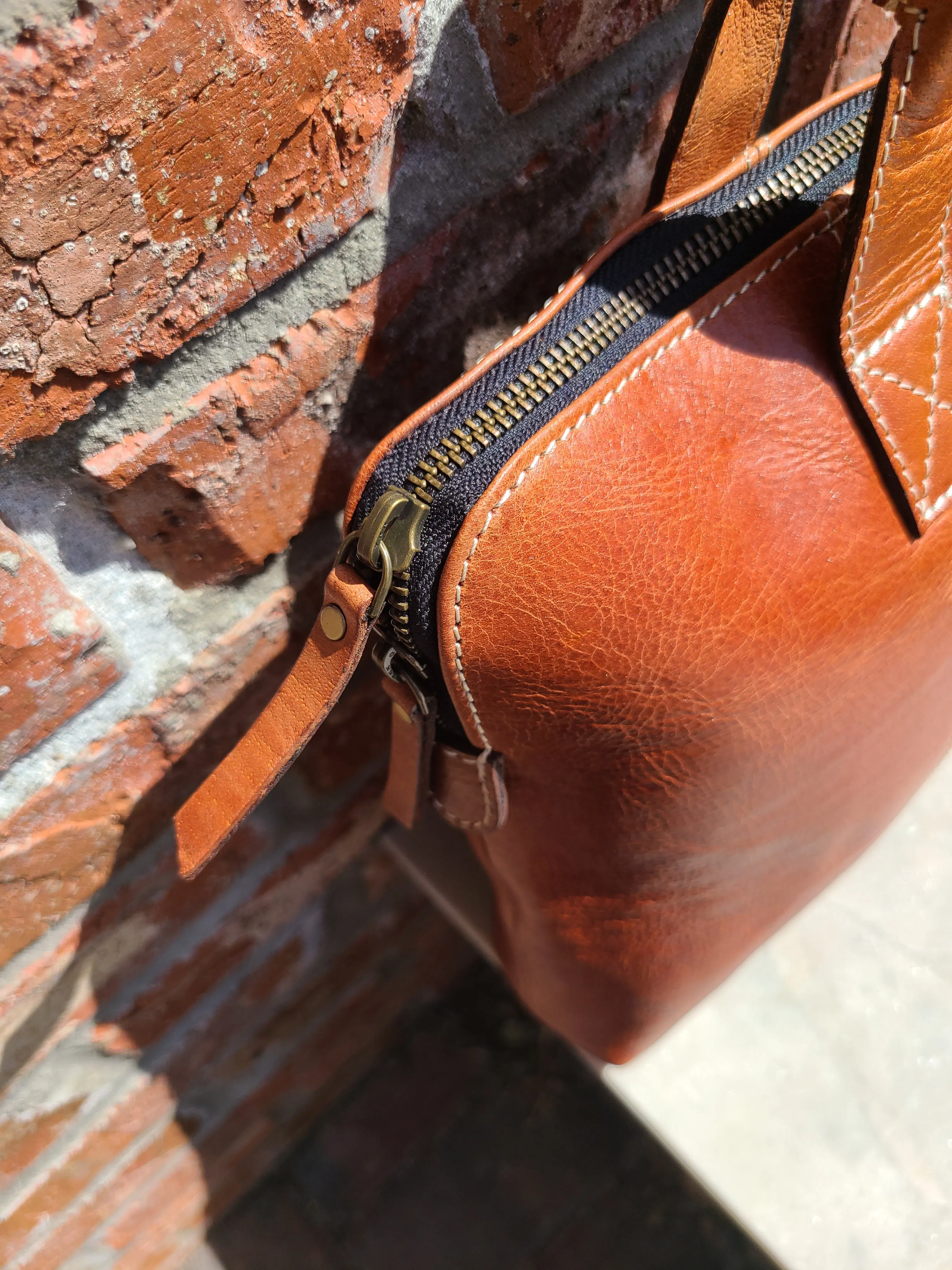 Leather Messenger Laptop Sleeve