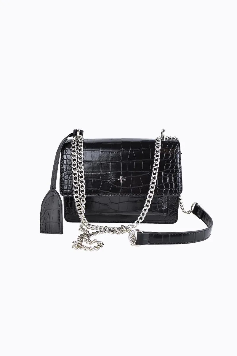 Lissy - Black Croc Silver