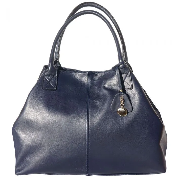 Lovely Loretta Leather Tote Bag with Double Handle