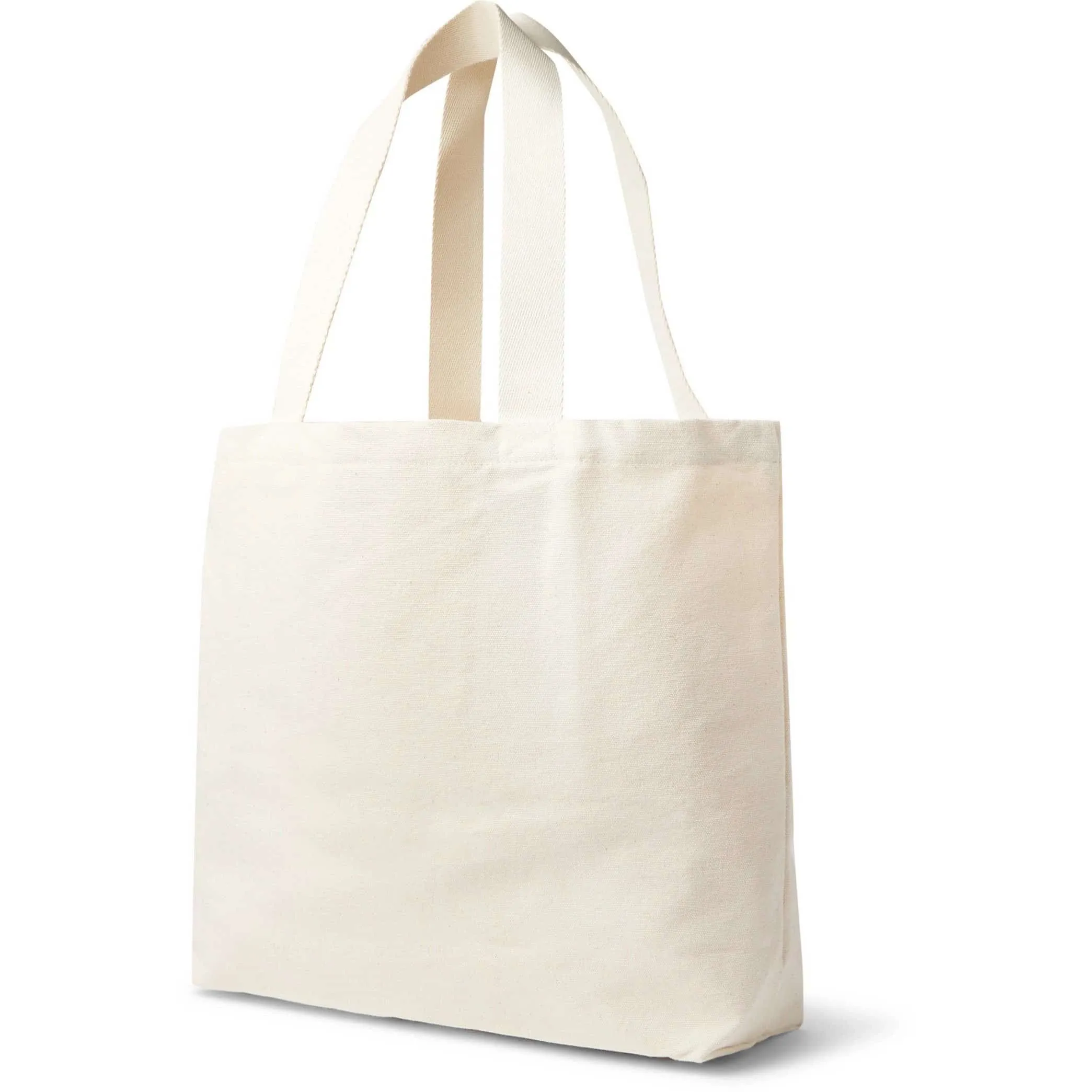 Maison Kitsune Logo Print Cotton Canvas Tote Bag