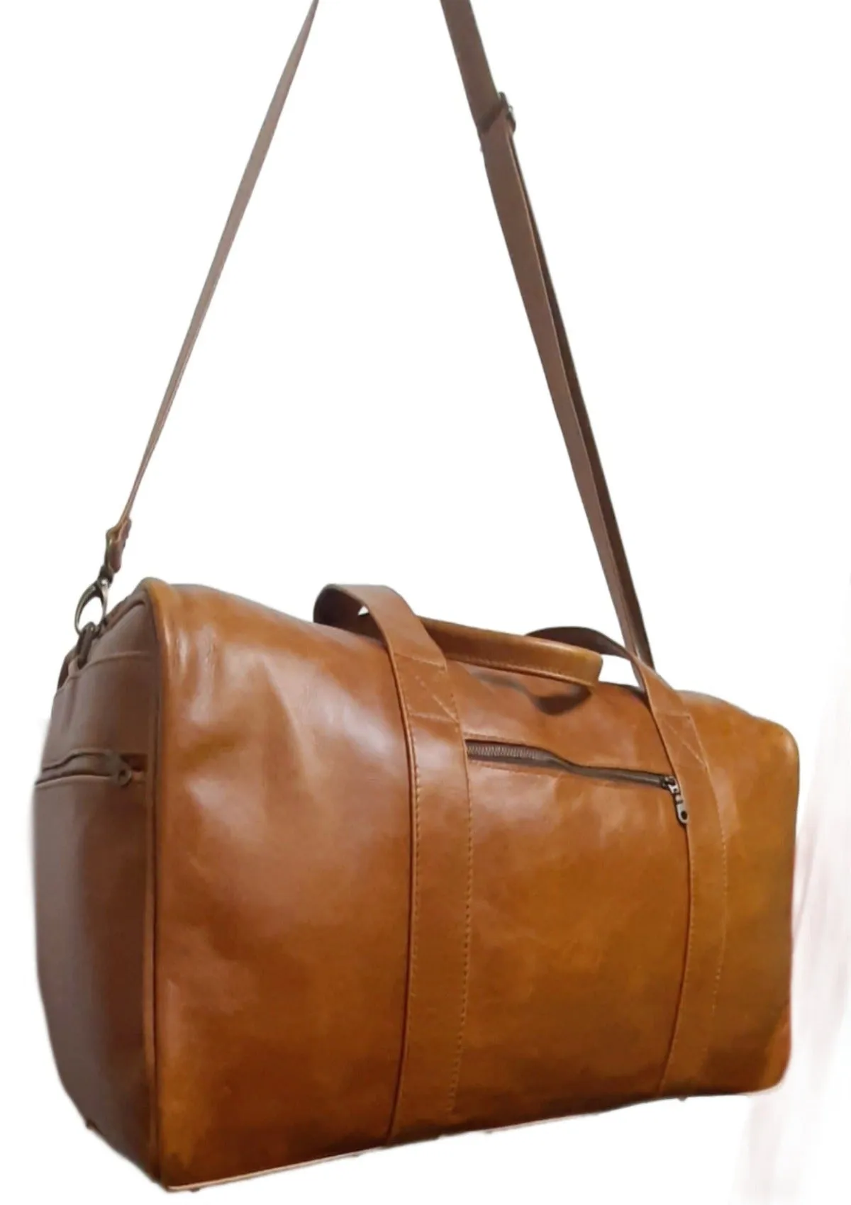 Masai leather travel bag XL