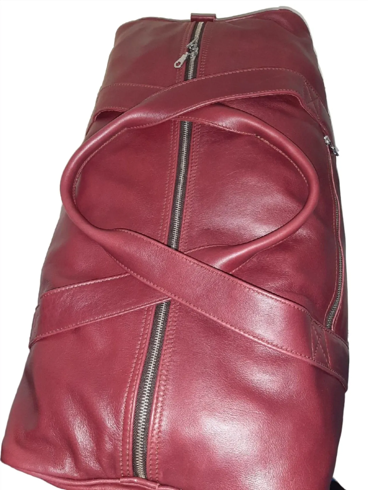 Masai leather travel bag XL