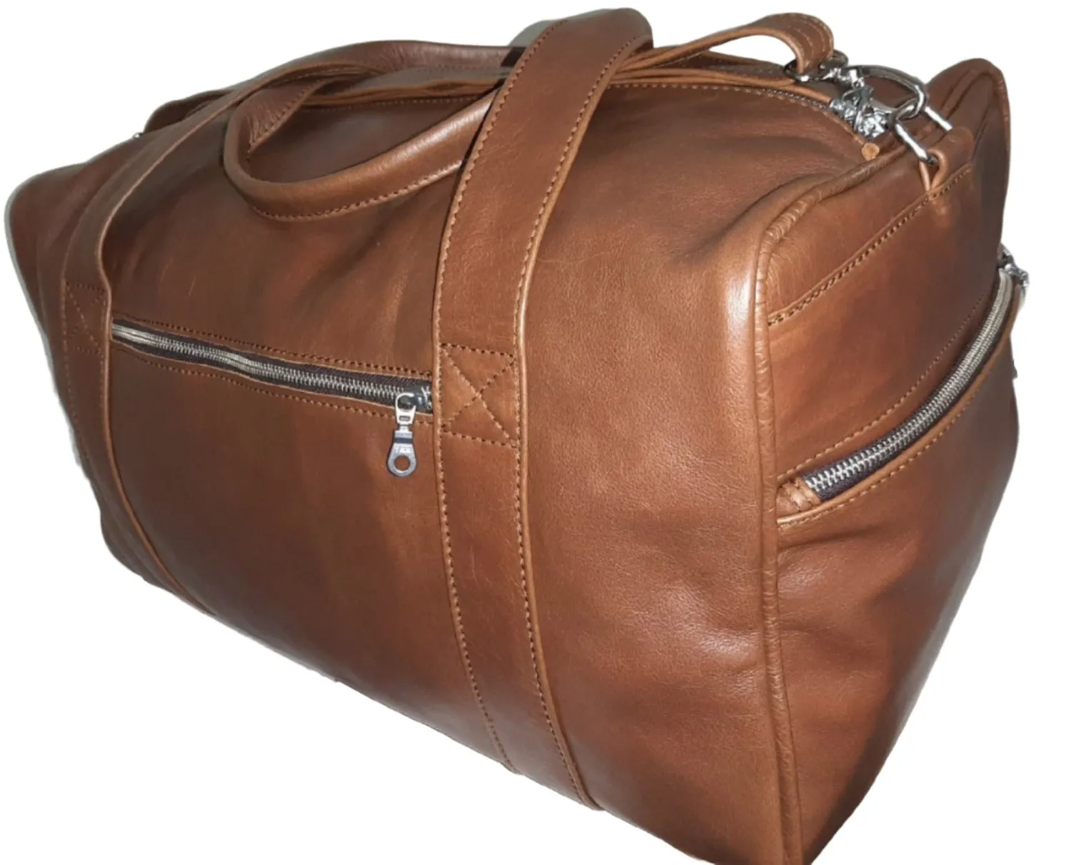 Masai leather travel bag XL