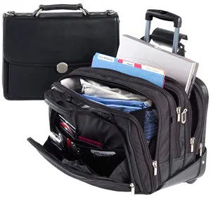 McKlein R Series Chicago Nylon Detachable-Wheeled Laptop Overnight With Removable Brief 73585