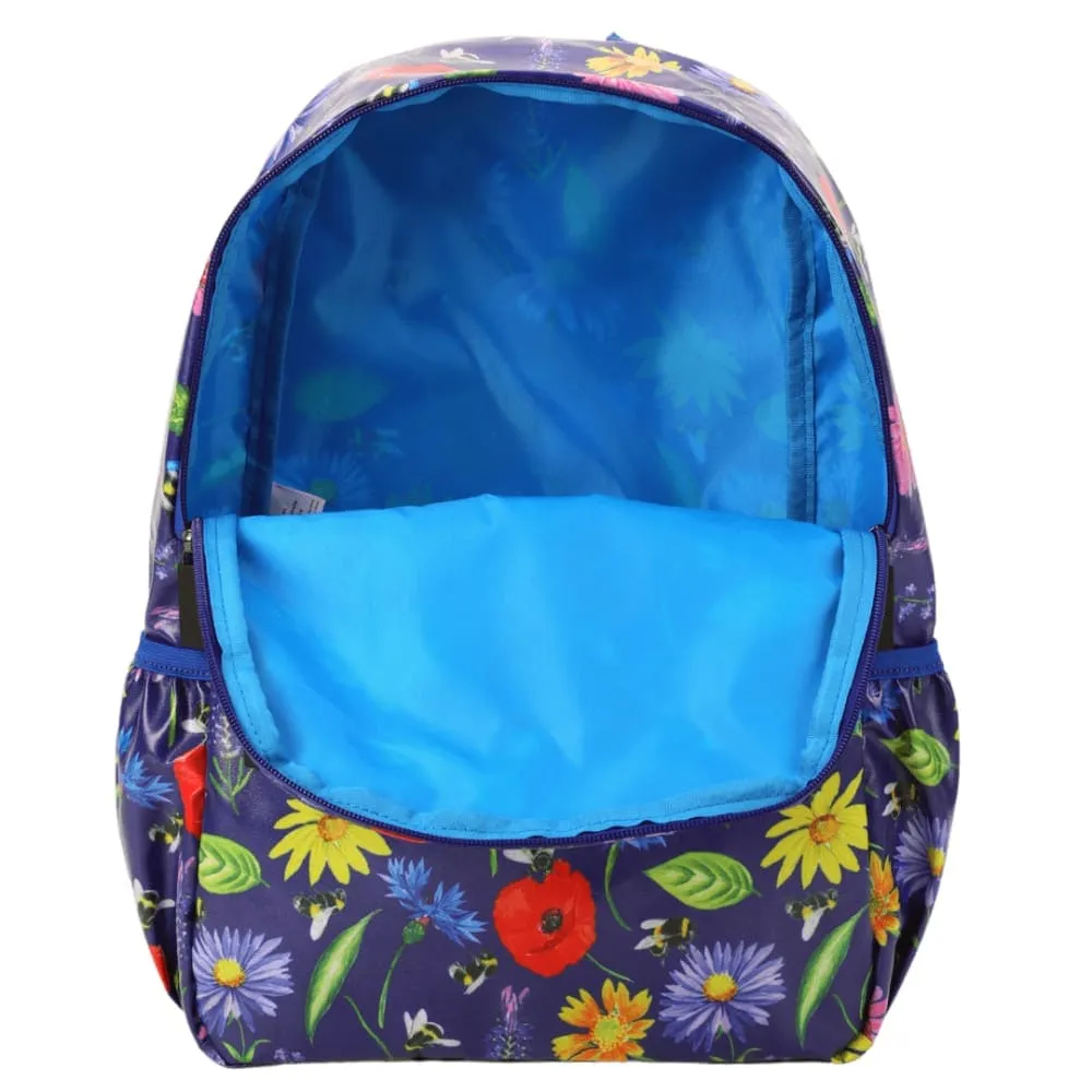 Medium Kids Waterproof Backpack - Bees & Wild Flowers