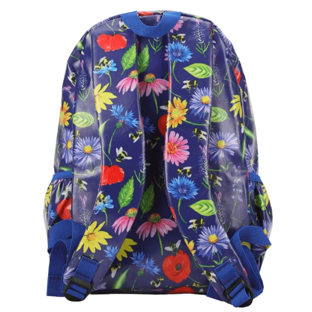 Medium Kids Waterproof Backpack - Bees & Wild Flowers