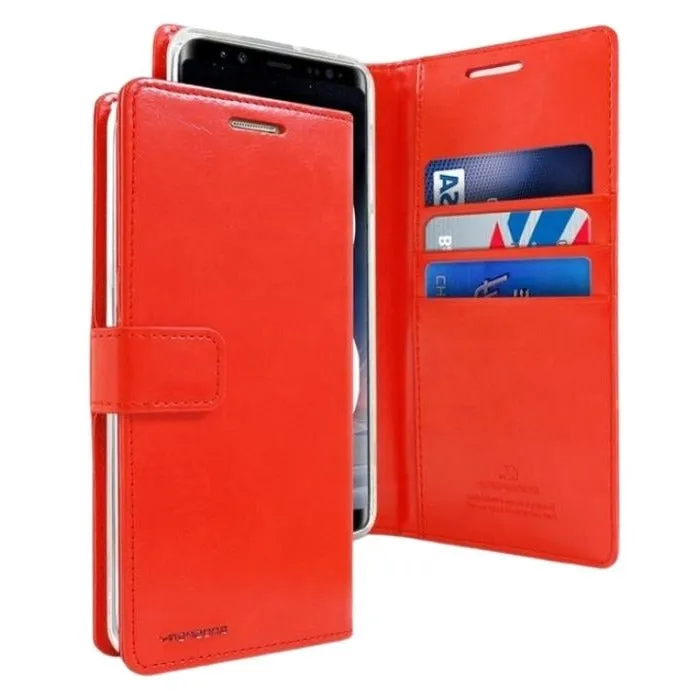 Mercury Blue Moon Diary Case for Samsung Galaxy S22 Ultra - Red