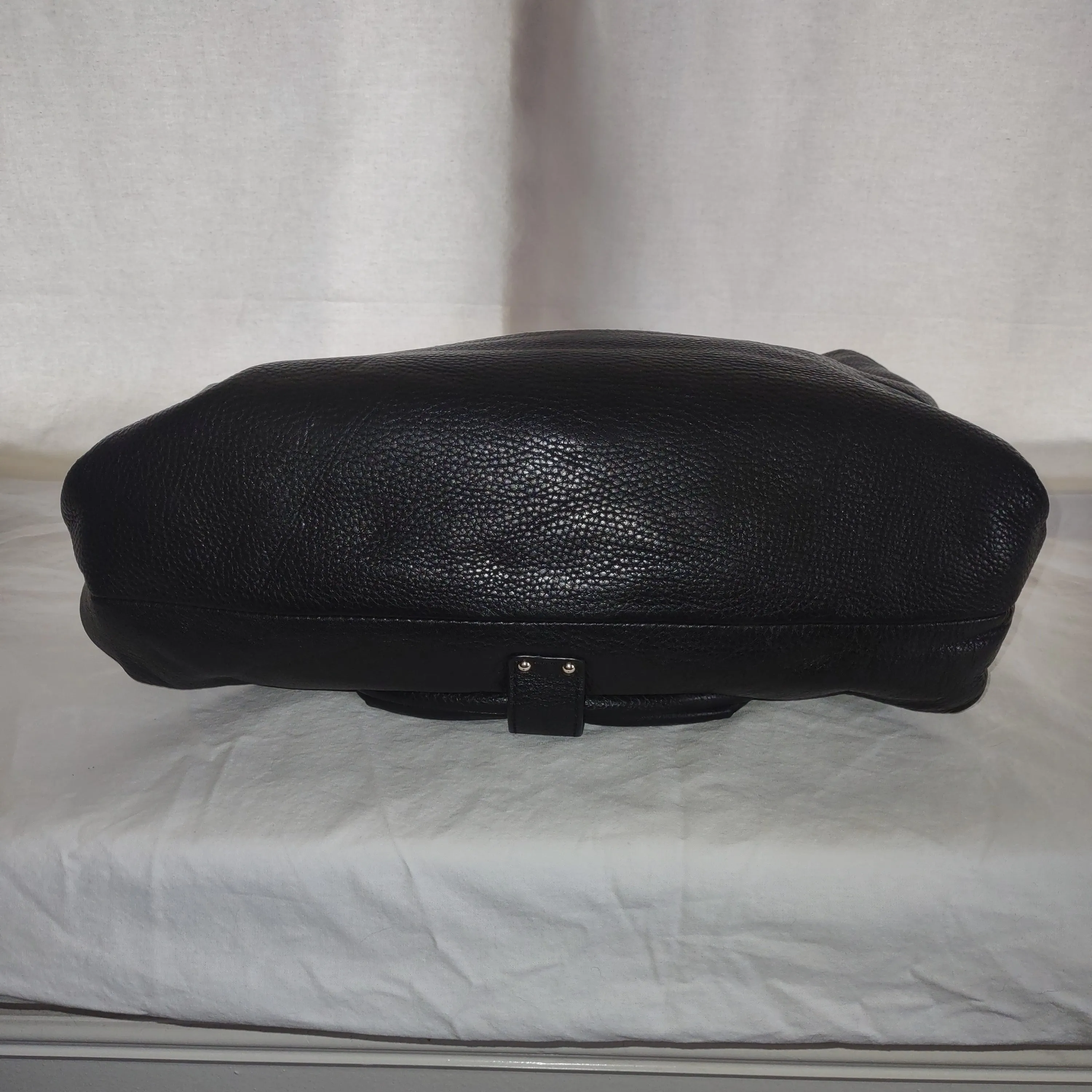 Michael Kors Handbag Hobo Shoulder Bag Black Pebbled Leather