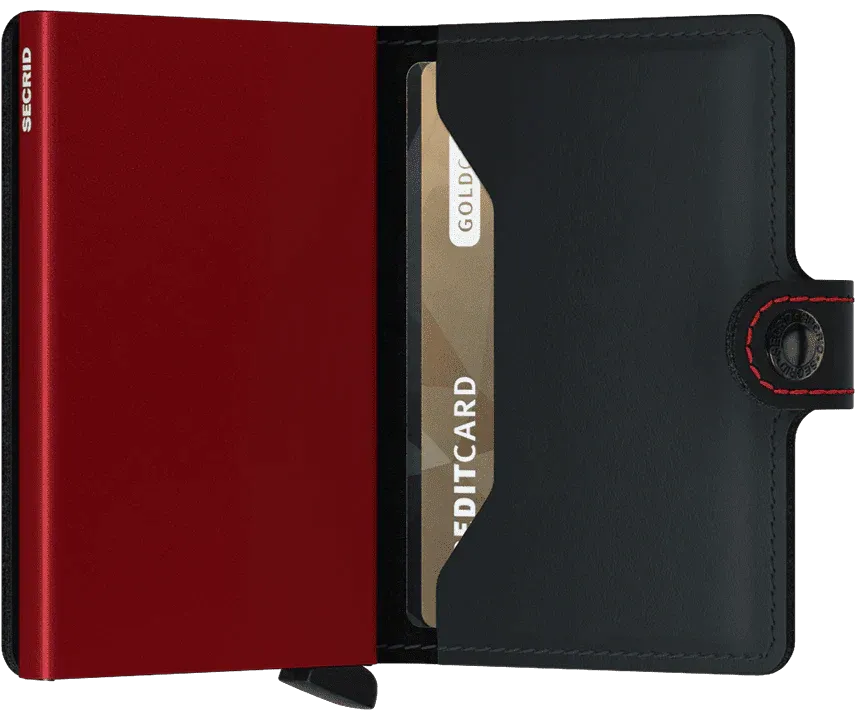 Miniwallet: Matte Black-Red