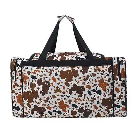 Mocha Cow NGIL Canvas 23" Duffle Bag