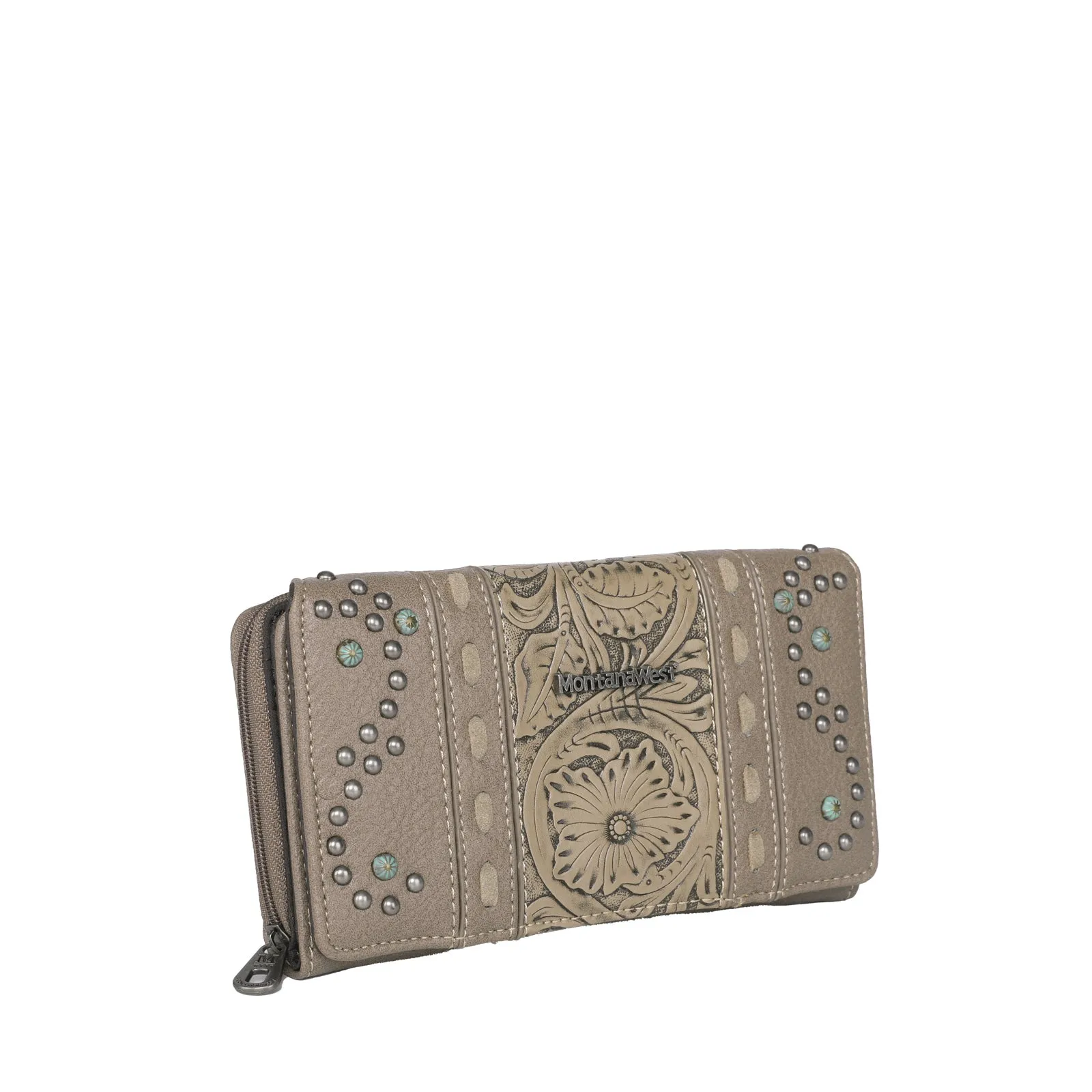 Montana West Vintage Floral Embossed Wallet