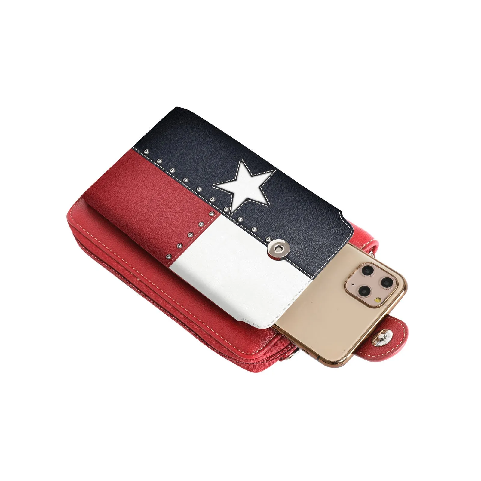 Montana West Western Texas Pride Crossbody Phone Bag