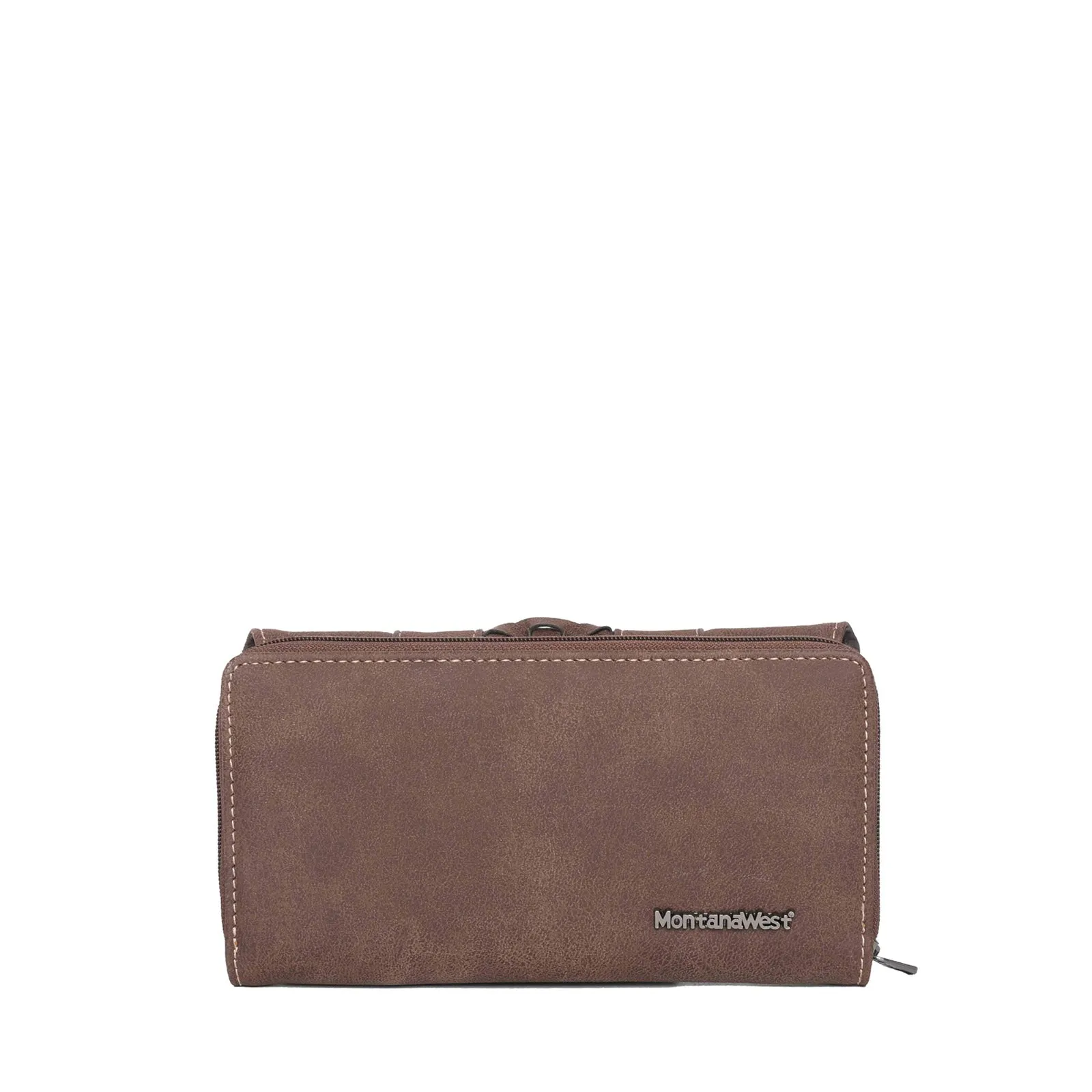 MW1057-W010 Montana West Whipstitch Collection Long Wallet