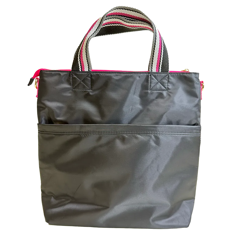 Nicole Large Nylon Tote Bag w/Detachable Strap