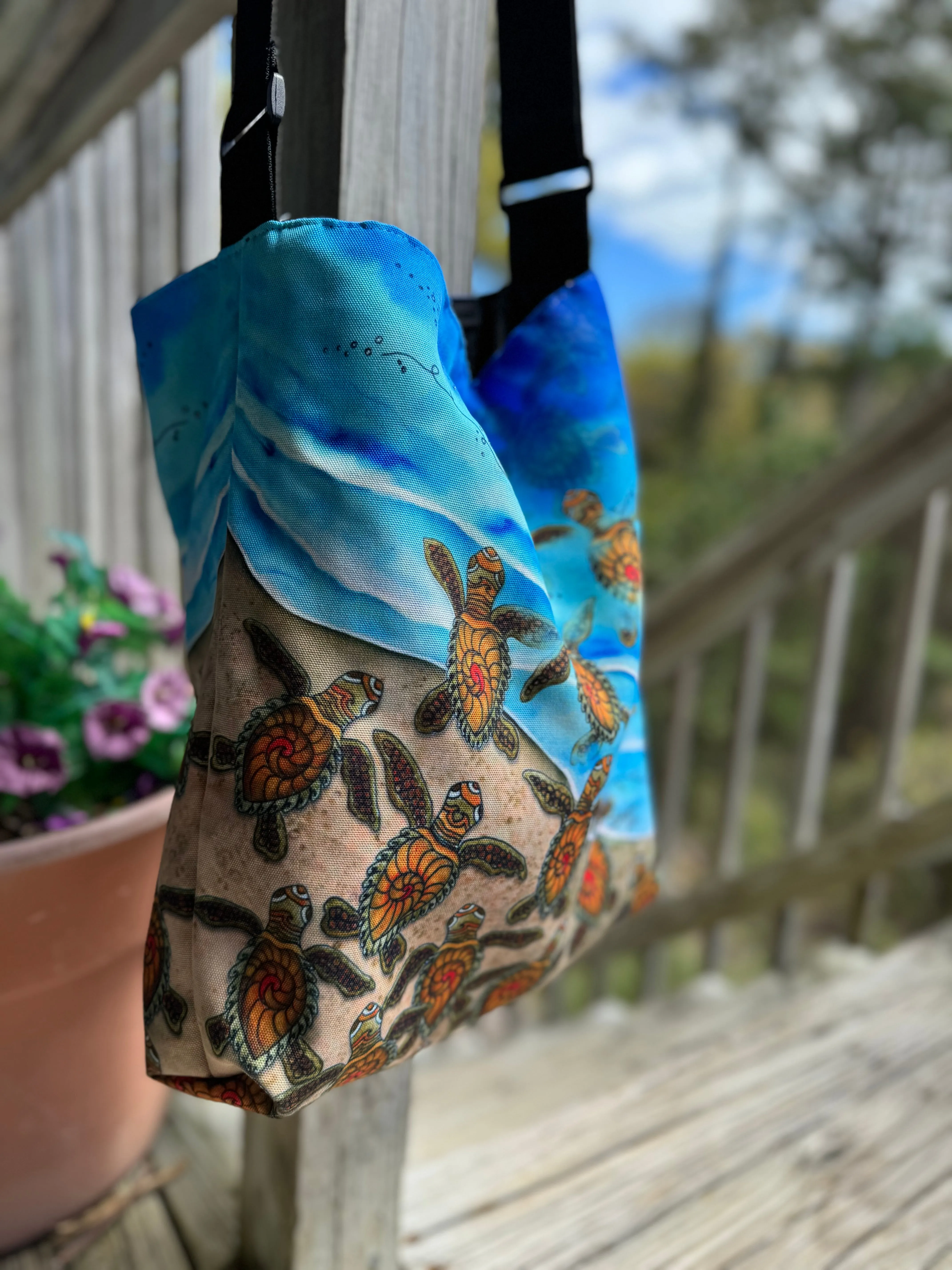 Ocean Bound Turtles Tote Beach Bag