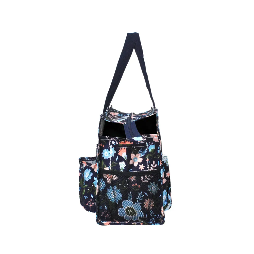 Pastel Floral NGIL Zippered Caddy Organizer Tote Bag