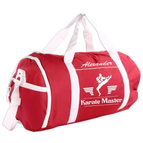 Personalized Sport/Gym Roll Duffel Bag - Martial Arts Male (Available in 4 Colors)